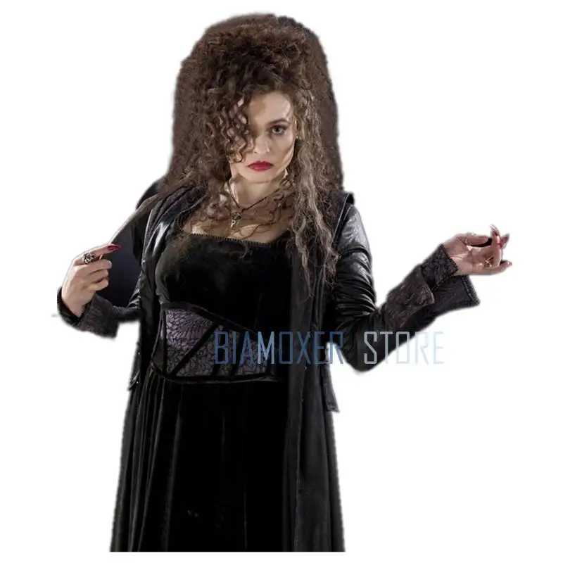 

Biamoxer Movie Film Character Bellatrix Lestrange Cosplay Wigs Long Brown Wavy Heat Resistant Cosplay Wig