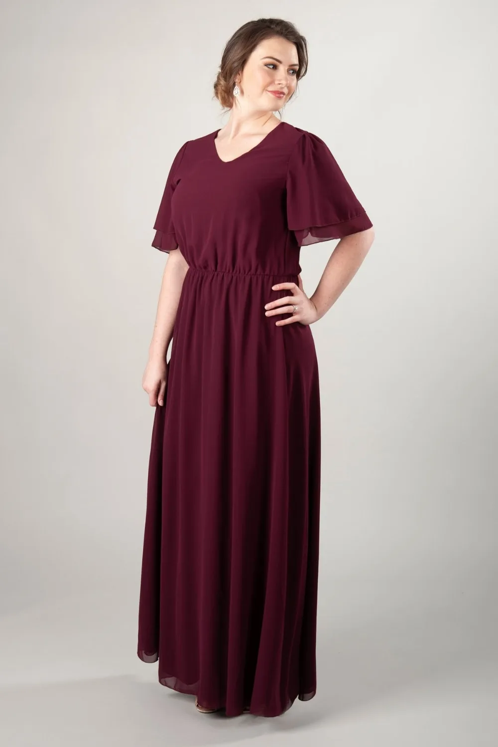 Plus size modest dresses cheap Clearance