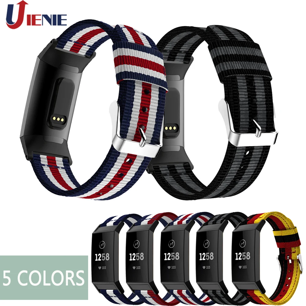 

Nylon Replacement Watchband Straps for Fitbit Charge 3 Bands Wrist Band Smart Watch Wristband for Charge3 Bracelet Accessories