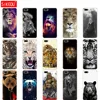 Coque souple en Tpu pour Huawei, compatible modèles Honor 7A /7a Prime, 5.45 pouces, version russe, loup, tigre, lion, ours ► Photo 1/6