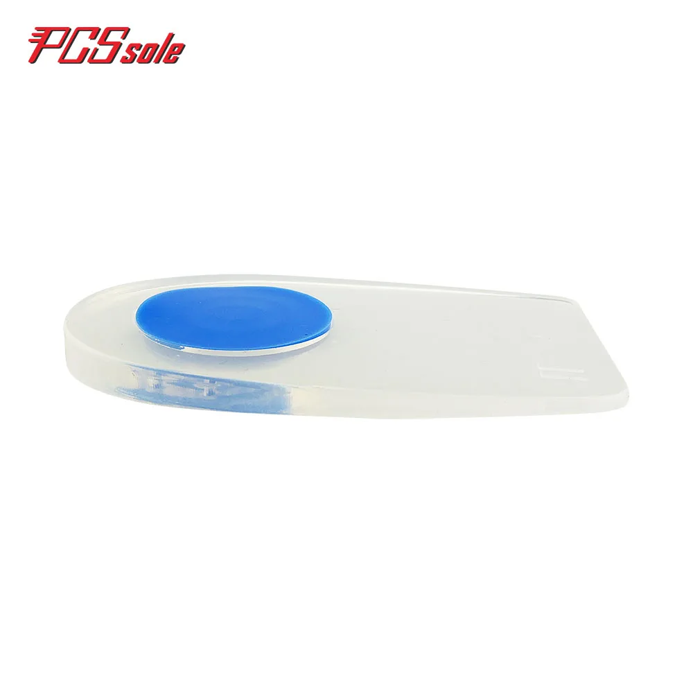 PCSSOLE sillicone Gel Plantar Fasciitis Heel Support Pad for Shoes inserts shock absorption invisible transparent 0.8cm