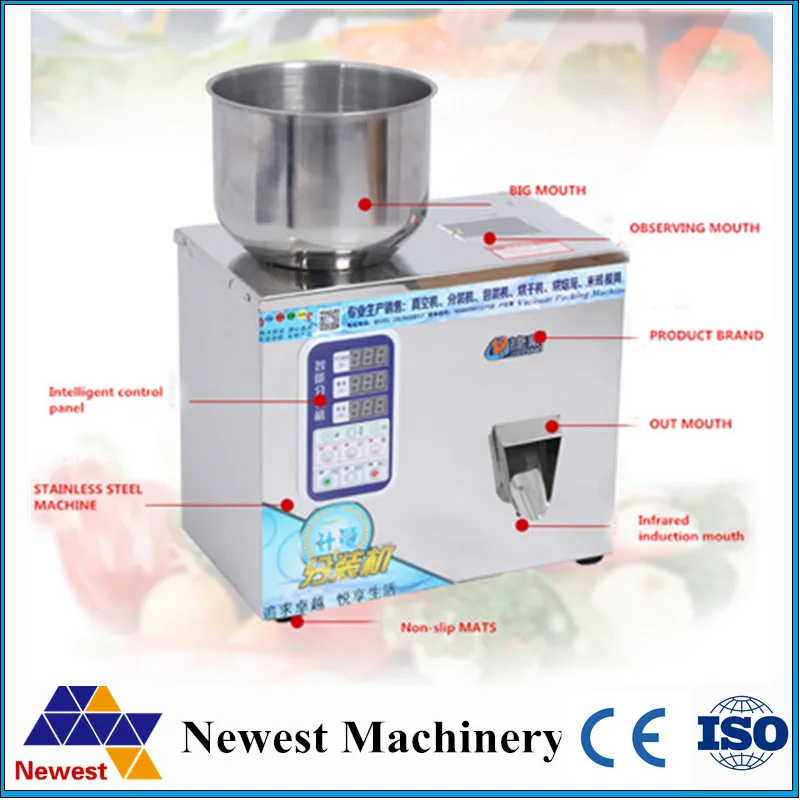Perfect New type 1-20g tea weighing machine,grain,medicine,seed,salt packing machine,powder filler 3