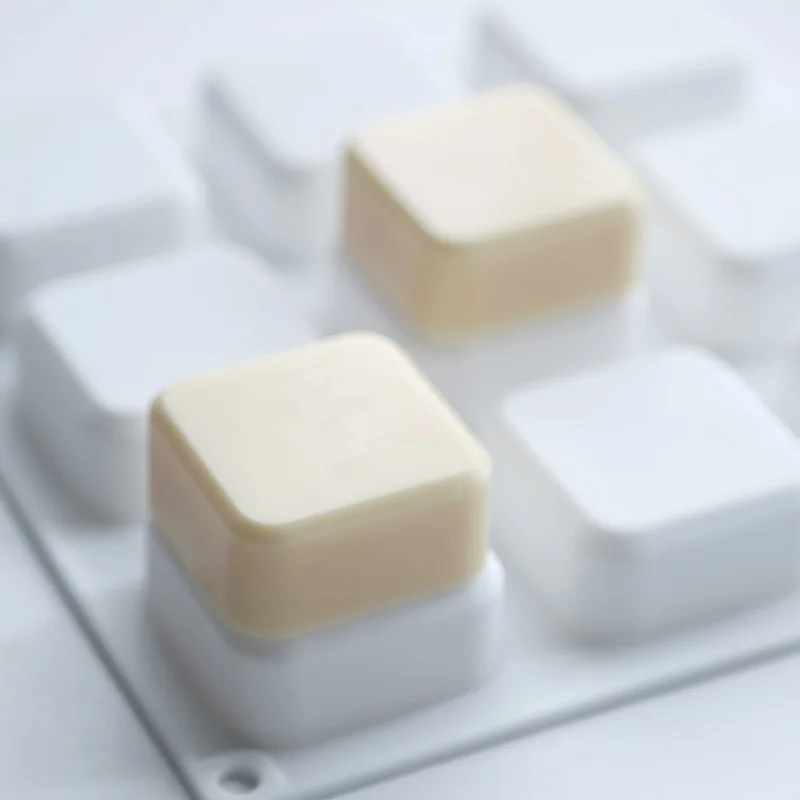 

9 Holes Square Silicone Soap Mold Making Tool Cube Shape Manual Resin Craft 3D Soap Molds Chocolate Cake Baking Cooking Tools
