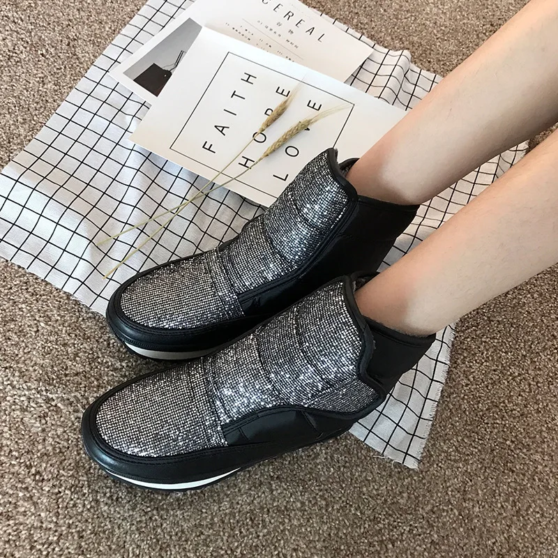 

Women's Winter Shoes Big Size Women Shoes Plush Wool Warmful Women Winter Boots Mid Calf Boots zapatos mujer FW220