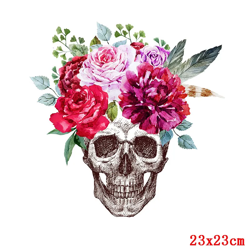 ND-TH1398 Nicediy рок нашивка с зомби приклеенные железные частички для одежды тепловой теплопередающий пресс хиппи череп теплопередача виниловая наклейка Моющаяся - Цвет: ND-TH1398