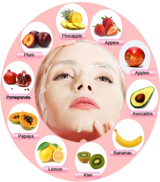 vegetable or fruit facial mask Asian inn for caravans