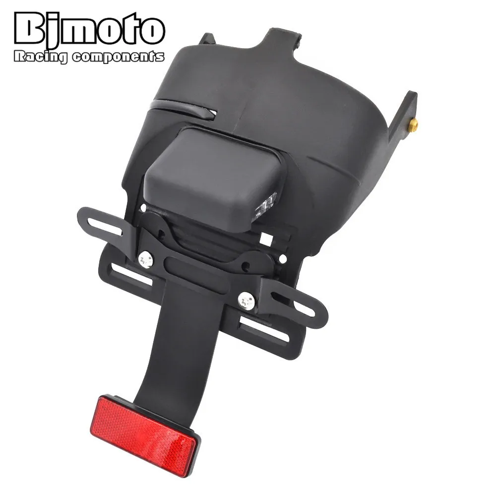 

BJMOTO Rear Fender LED License Plate Tail Light w/ Mount Bracket for Harley Sportster XL883 XL1200 48 2004-2014
