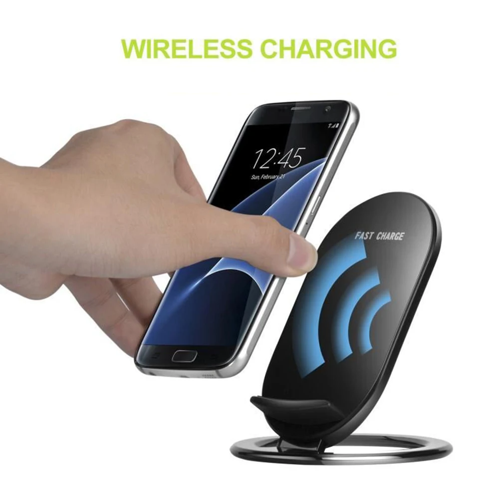 

QI standard quick wireless induction high conversion rate phone vertical charger pad charging station for Iphone8/XR Samsung S9