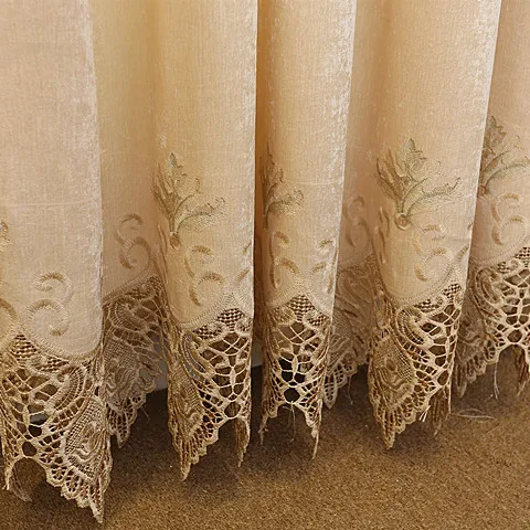 Шторы из ткани с вышивкой ажурные шторы для гостиной столовой спальни|embroidery