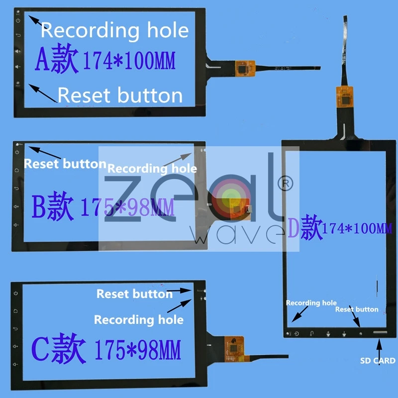 Для GT911 6 PIN 12PIN 7 дюймов 9 10 1 2 емкостный сенсорный экран панель Стекло| |