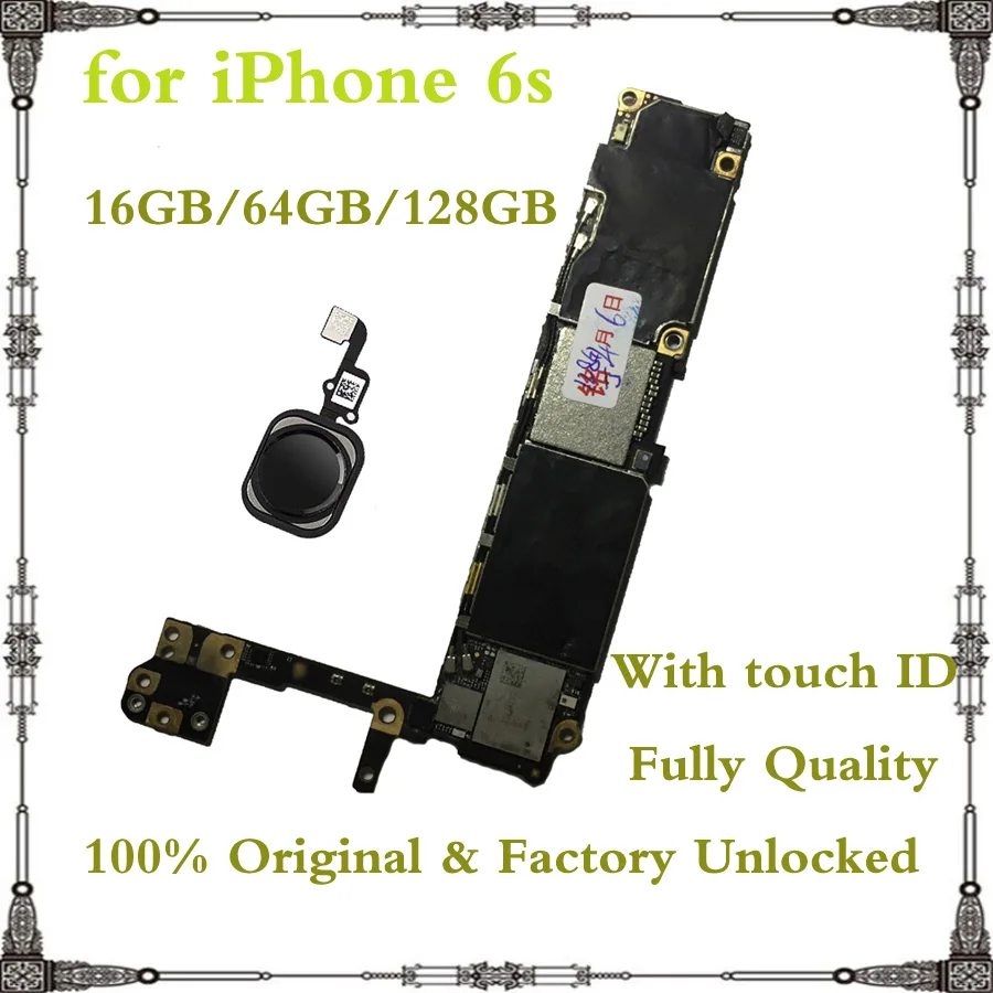 Материнская плата для iphone 6s, разблокированная/без Touch ID, 16 ГБ, 32 ГБ, 64 ГБ, 128 ГБ|Антенны для мобильных телефонов| | АлиЭкспресс