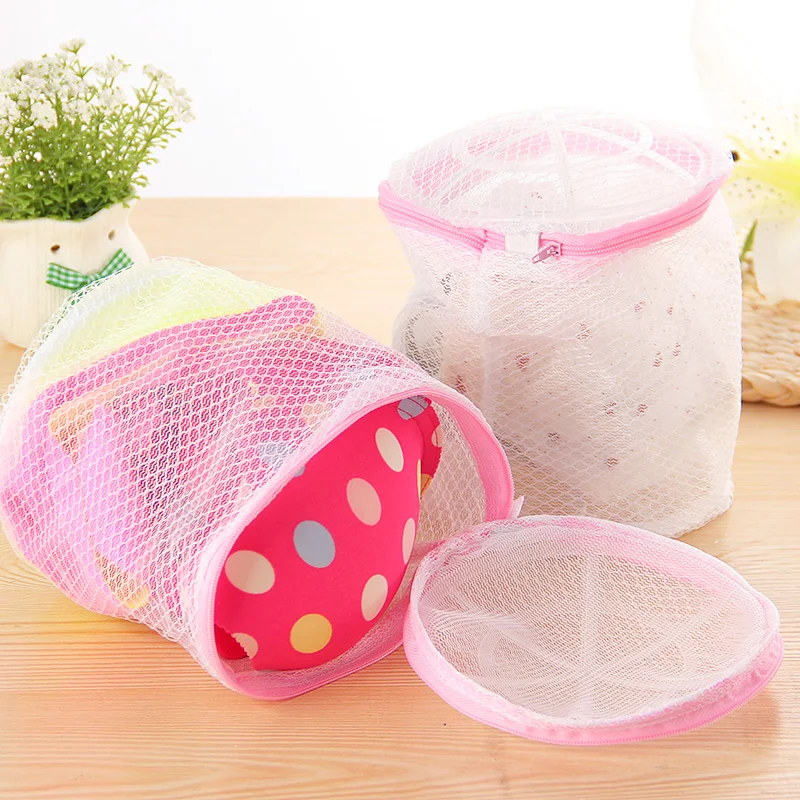 Folding Nylon Bra Washing Bag Laundry Bags for Washing Machines Fashion