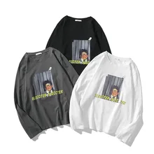 Fashion Harajuku Men Tee Shirts Pullovers Long Sleeve Hhip Hop T Shirt Print Male Tops Cloth 2019 Ropa Hombre De Marca