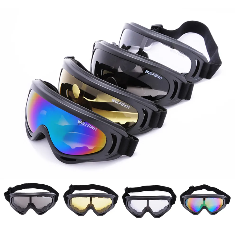 

WOLFBIKE X400 UV Protection Outdoor Sports Ski Snowboard Skate Goggles Motorcycle Off-Road Cycling Goggles Glasses Eyewear Lens