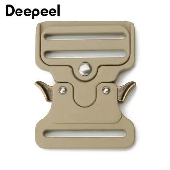 

Deepeel 1pc50mm Metal Strap Belt Buckle Outdoor Quick Release Buckles Adjustable DIY Bag Clothes LeatherCraft Hardware Accessory