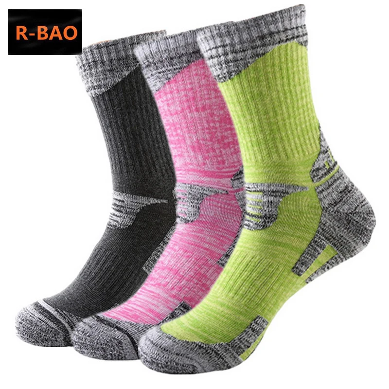 Autumn Winter Cotton Outdoor Mountaineering Ski Hiking Socks Thicken Women Men Sports Socks For Running Snowboarding Camping