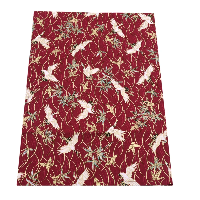 Crane Red Настольные Коврики простой стиль столовая Салфетка колодки Нескользящие Жаростойкие подставки Подушка японский стиль кухонная салфетка-подставка вечерние Декор - Цвет: Crane Red