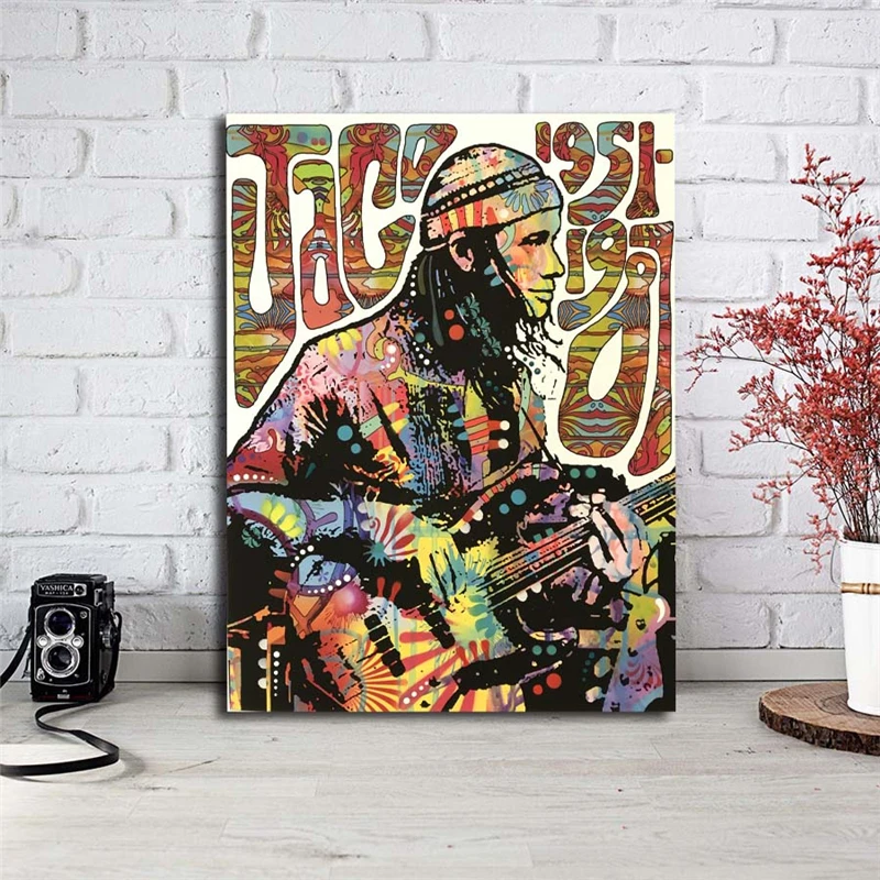 

Jaco Pastorius Canvas Painting Print Living Room Home Decoration Modern Wall Art Oil Painting Poster Salon Pictures Framework HD