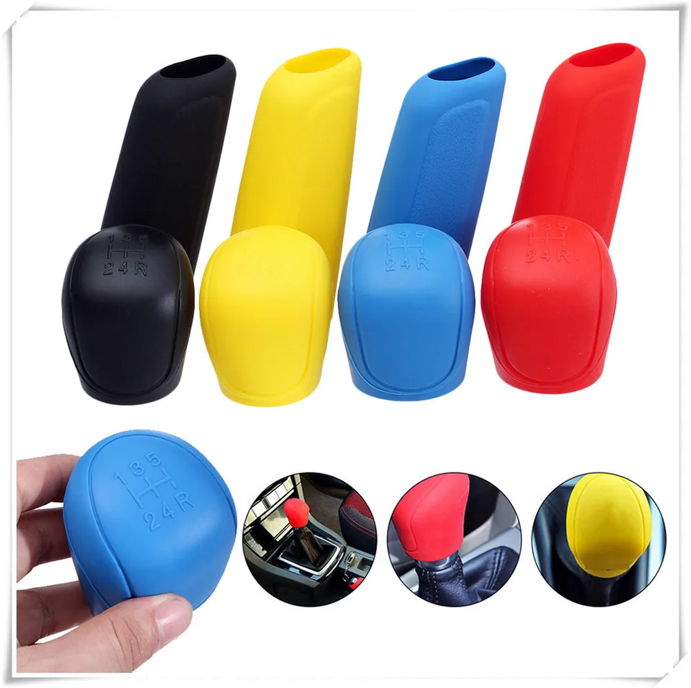 

Car rubber Handbrake Shift Gear Knob Cover for Renault Latitude Laguna Frendzy DeZir Safrane ZE Megane Kadjar R-Space Z17 Vel