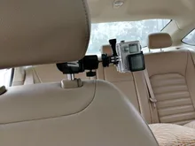 Car Headrest Clamp Mount + Tripod Adapter for GoPro Video Camera Camcorders DV Smartphones SJCAM 456000 Xiaomi yi Accessories
