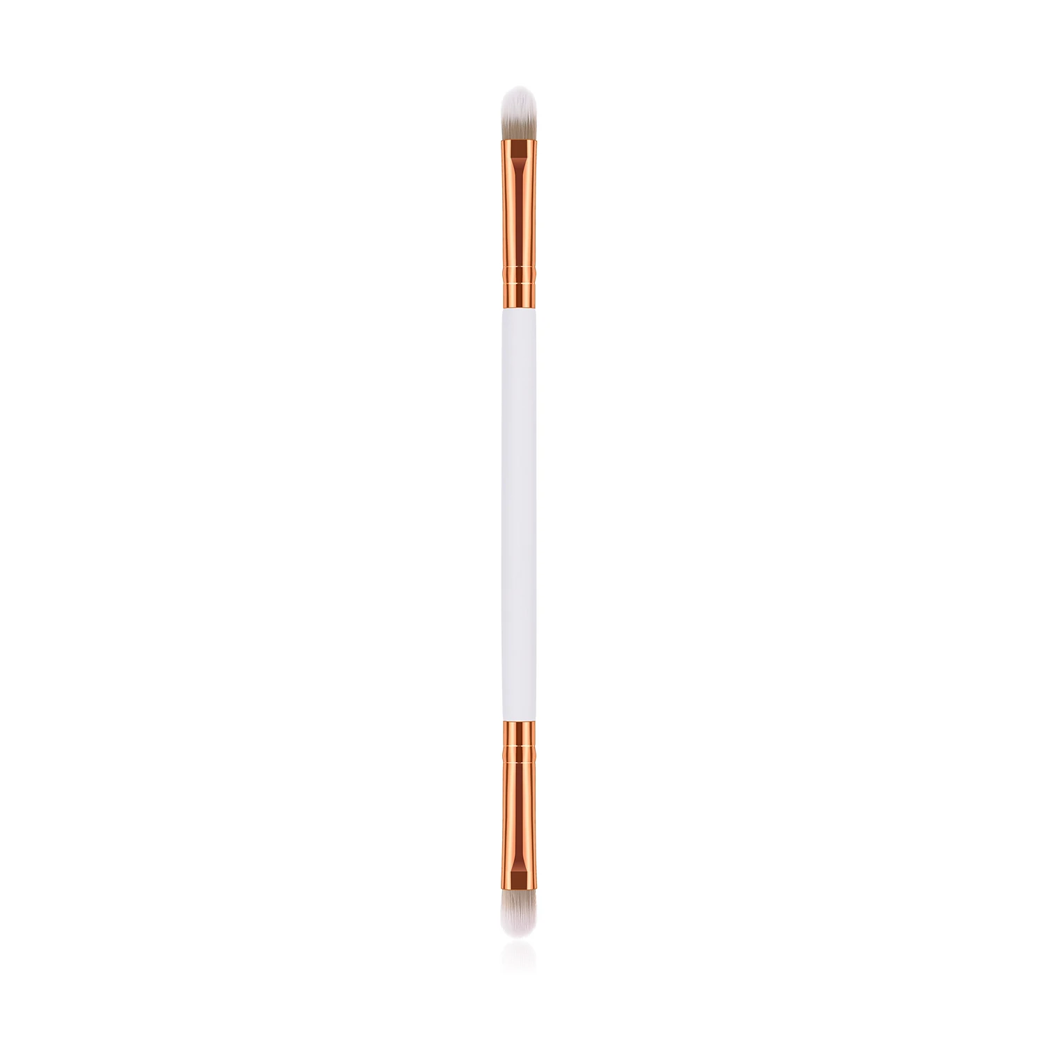 BBL 1 шт., профессиональные инструменты для укладки, двойная кисть для теней, усовершенствованная деревянная ручка, подводка для глаз, консилер, высокий светильник, кисть для смешивания - Handle Color: white