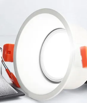 Глубокий антибликовый Точечный светильник s Встроенный светодиодный потолочный светильник для гостиной настенный светильник для отеля потолочный светильник CREE COB круглый квадратный потолочный светильник - Испускаемый цвет: Round White