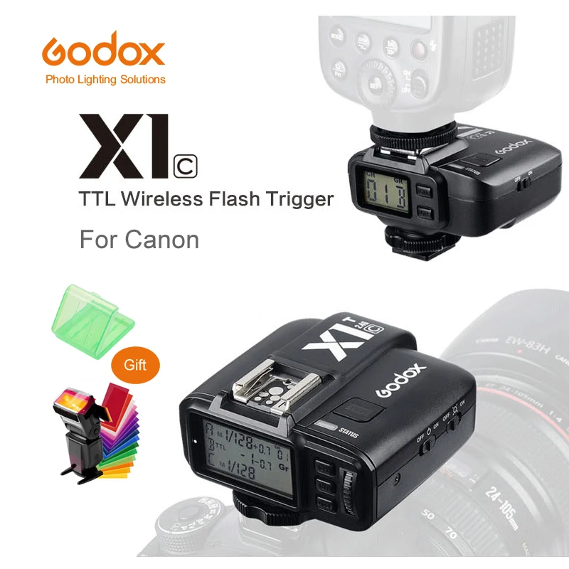 Godox X1C E-TTL 2.4G Wireless Flash Trigger For Canon EOS DSLR 6D 7D 60D 650D 700D 5DIII TT685C V860C Flash Speedlite