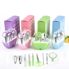 9 шт. Набор для стрижки ногтей набор для ухода за ногтями педикюрные ножницы пинцет маникюрные инструменты