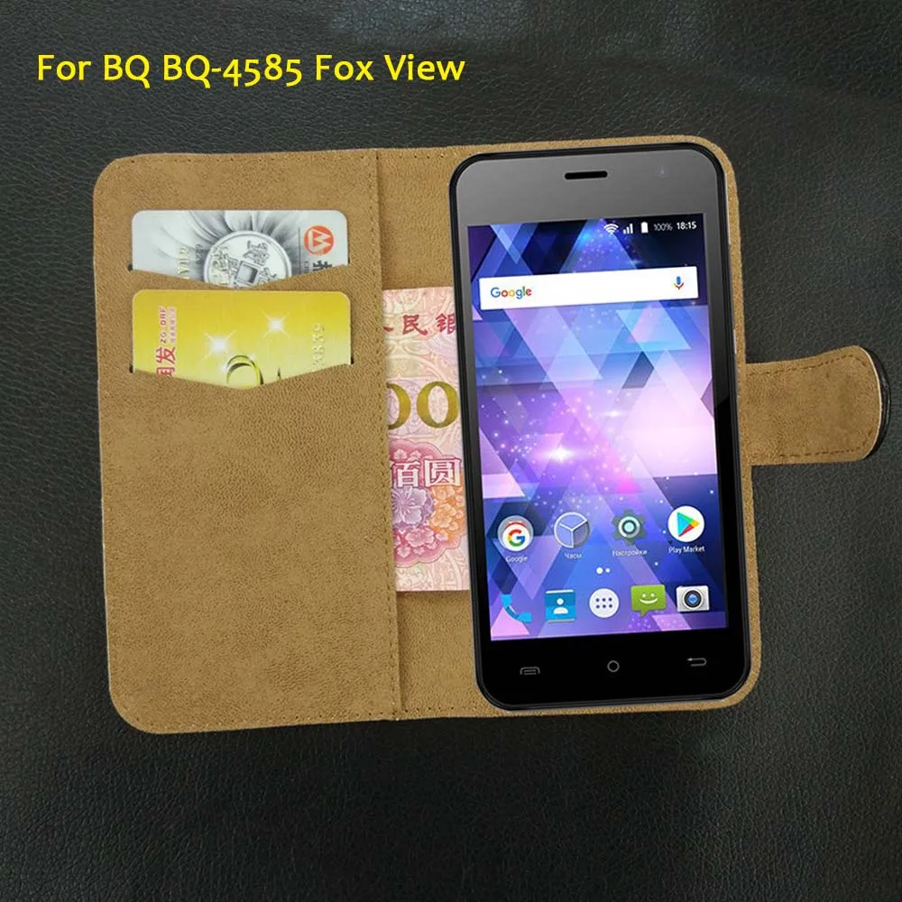 

6 Colors Super!! BQ BQ 4585 Fox View Case Flip Leather Luxury Exclusive Protective 100% Special Phone Cover+Tracking