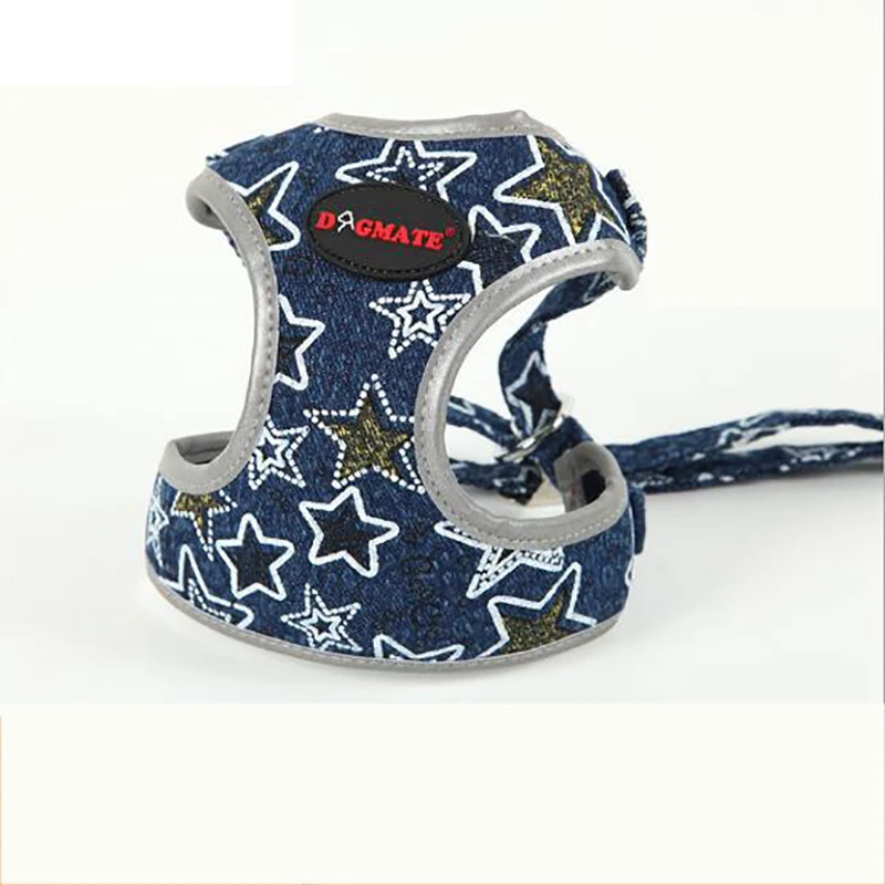 

Venxuis Scalable Nylon Pet Harness Vest With Leash Print Protected Dog Walking Harness Vest For Small Pet Puppy Drop Shipping