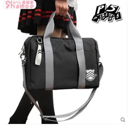 

High-Q Unisex Persona 5 P5 Bag Shin Megami Tensei Persona Protagonist Phantom Cosplay shoulder bag japanese school canvas bag