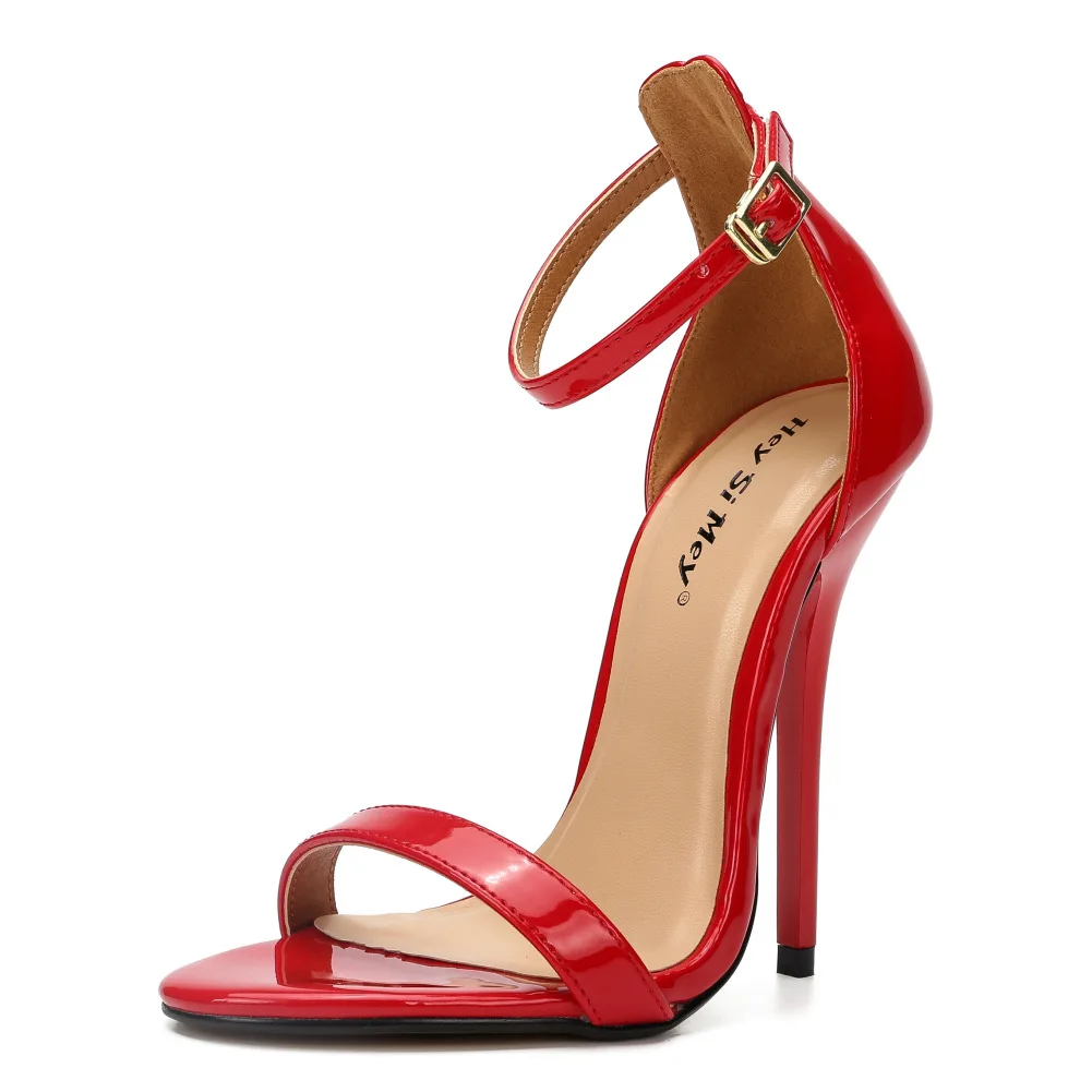 Летние пикантные Для женщин босоножки на высоком каблуке вечерние с круглым носком с ремешком, пряжкой обувь из вискозы тонкой heelWoman обувь