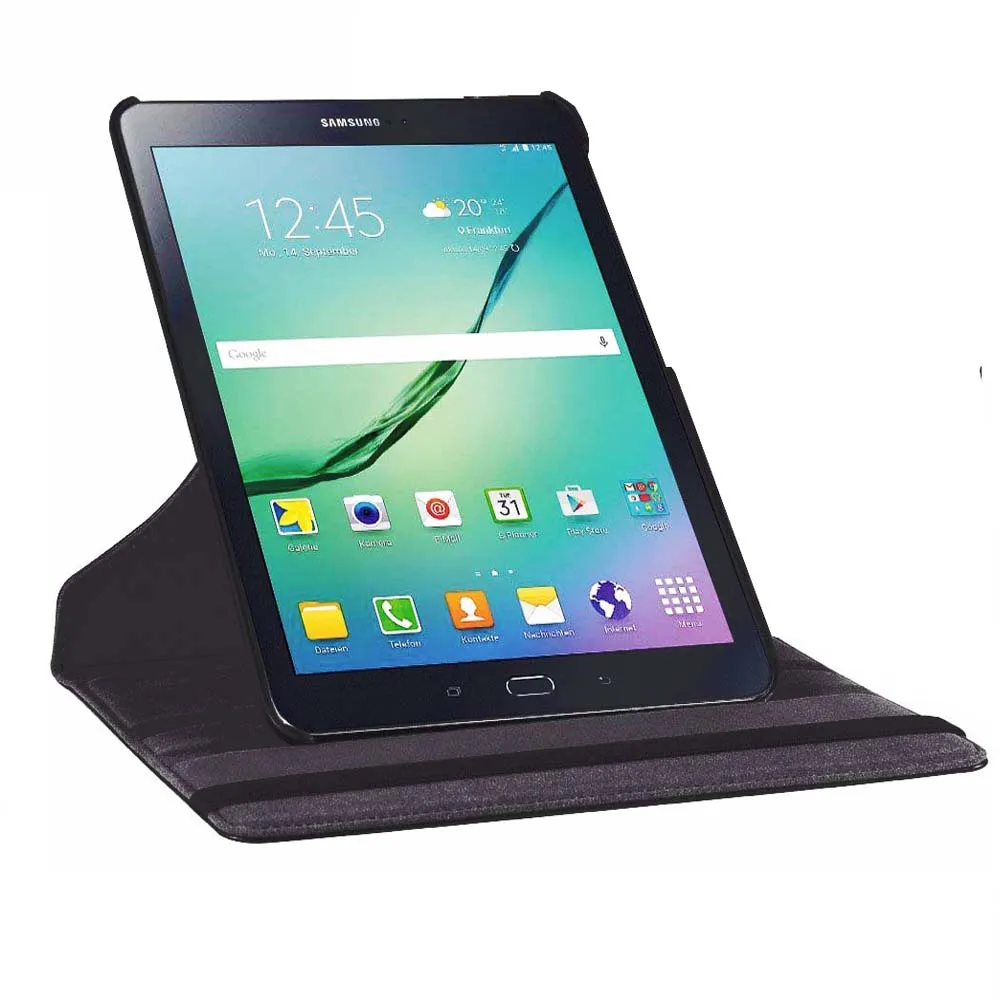 tab caso luxo rotating inteligente premium pu capa de couro para samsung galaxy tab caso tablet