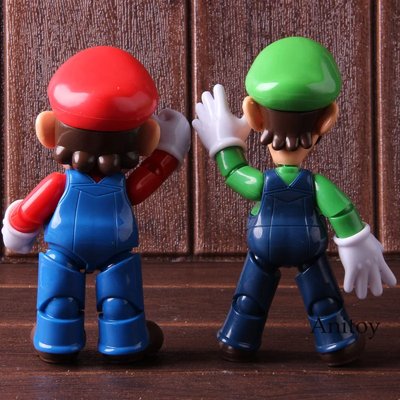 Super Mario Bros Action Figure Mario Luigi PVC Collectible Model Toy