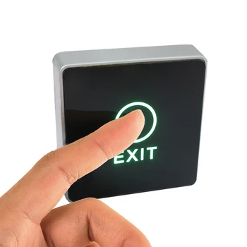 

Backlight LED Touch Exit Button Wall Mount Exit Button Push Door Release Exit Button Switch For Access Control System