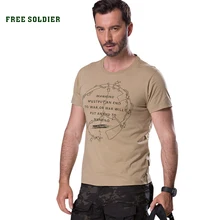 FREE SOLDIER outdoor sports camping hiking tactical round neck t shirt for men short sleeve in summer