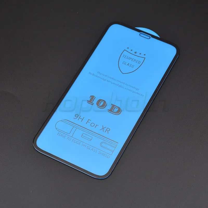 100 шт 10D изогнутый для Apple iPhone XR/XS MAX/8 plus/6/6 S PLUS/7 PLUS/X 10D полностью покрытый протектор из закаленного стекла