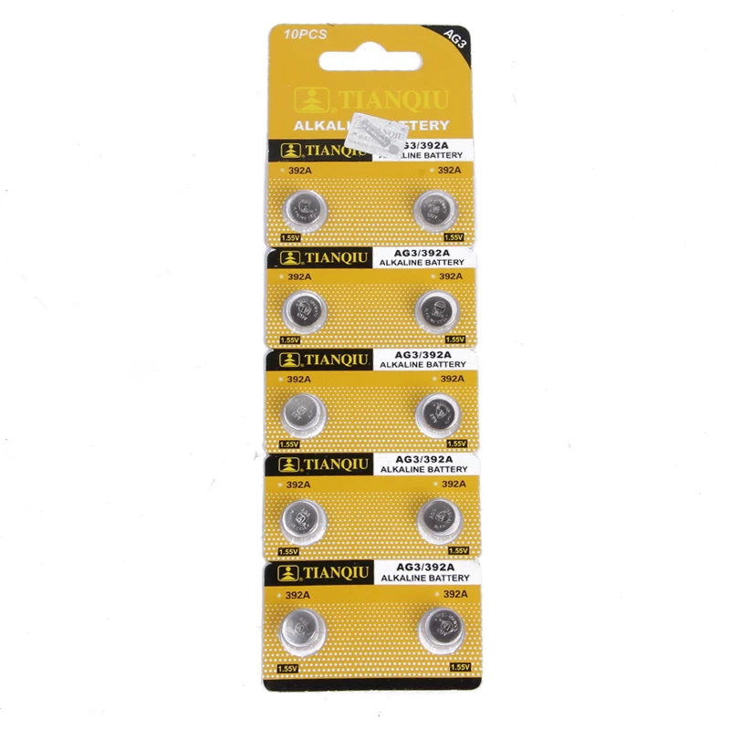 Щелочные батарейки 20 шт. 1 5 В AG3 / 392A LR41 SR41 392 SR41SW|Часовые батарейки| |