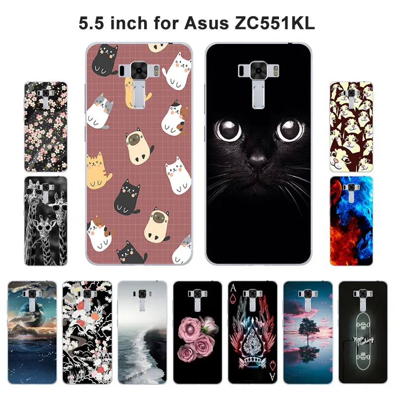 Силиконовый чехол накладка для ASUS Zenfone 3 Laser ZC551 чехлы телефонов ZC551KL 5 дюйма
