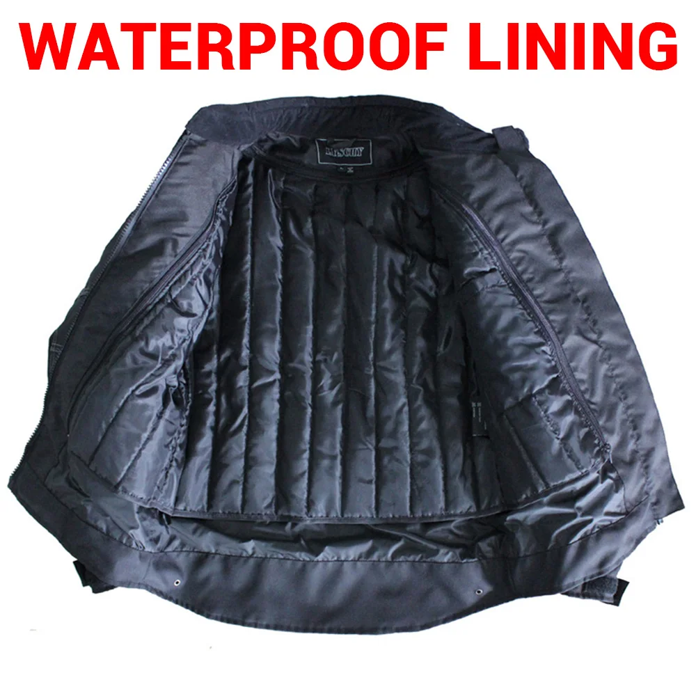 LYSCHY Men Motorcycle Jackets Motocross Racing Jacket Oxford Motorbike Riding Waterfroof Breathable Summer Reflective Clothes