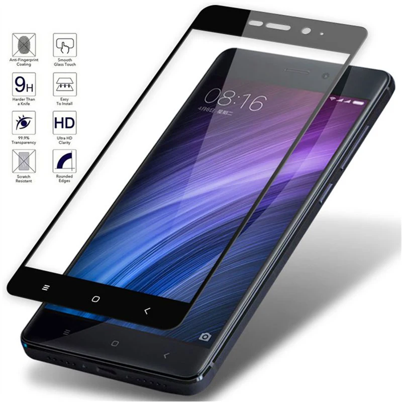 Защитный стеклянный чехол для XIaomi Redmi 4x закаленное стекло xiomi redmi4x redmi4 redmi4a
