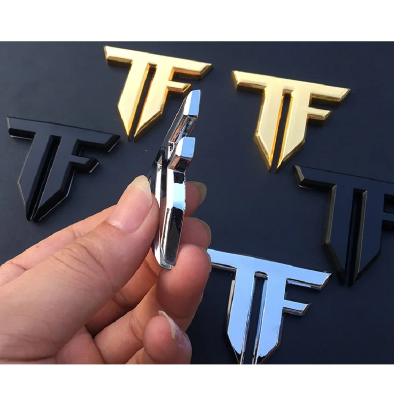 

3D TF auto car emblem chrome sticker decal badge Transformers metal new sport racing drift motor sport street racing car-styling