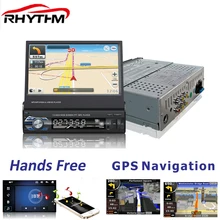 Ритм 1 DIN 7 дюймов стерео радио MP4 gps навигации touch Экран USB Bluetooth TF FM камера заднего вида suppored