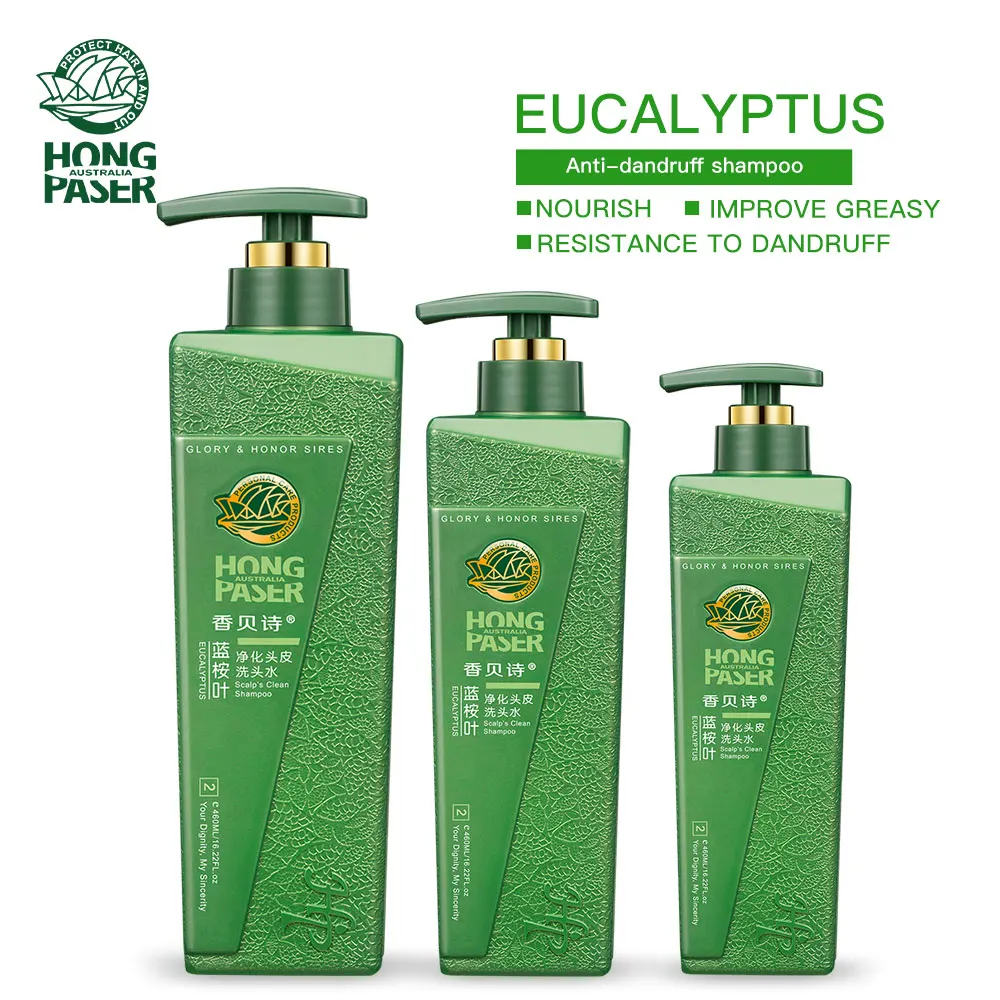 720ml/460ml/260ml Blue eucalyptus leaves anti dandruff repair fresh