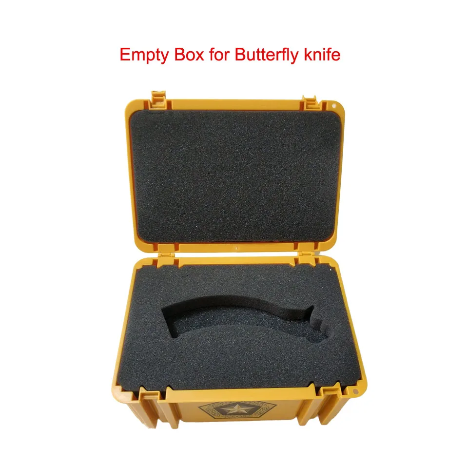 Empty box Swayboo CS GO Karambit складной набор ножей чехол бабочка в коробке для ножей допплеровский тренировочный нож без края ревой практический инструмент - Цвет: Empty box