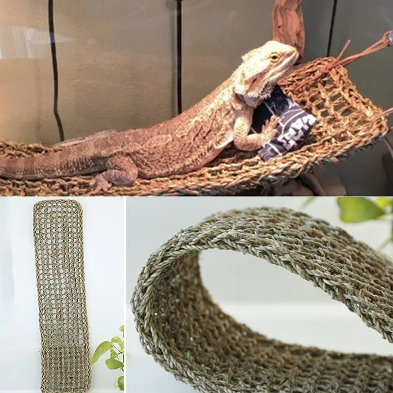 Mayitr Lizard Lounger Hammock Reptile Toys Hammock Swing 75x18cm