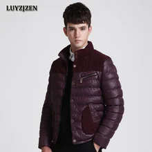 2017 Casual Men Thicken Coat Collar Fashion Men Jacket Patchwork Windproof Warm Parka Winter Jackets 3XL Plus Size Y18