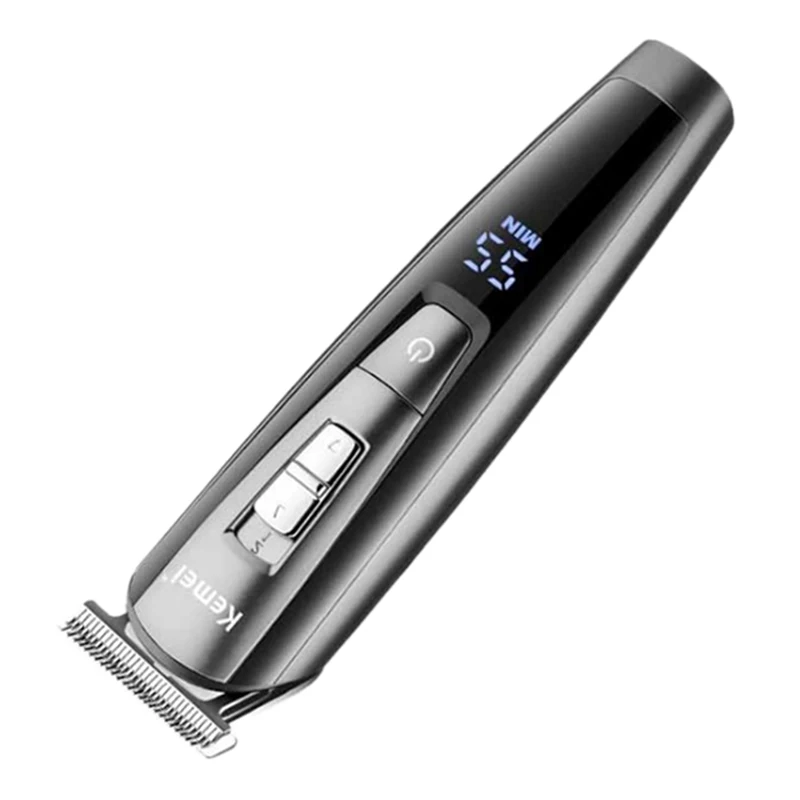 Kemei Km 1628 электрическая машинка для стрижки волос с ЖК дисплеем Дисплей