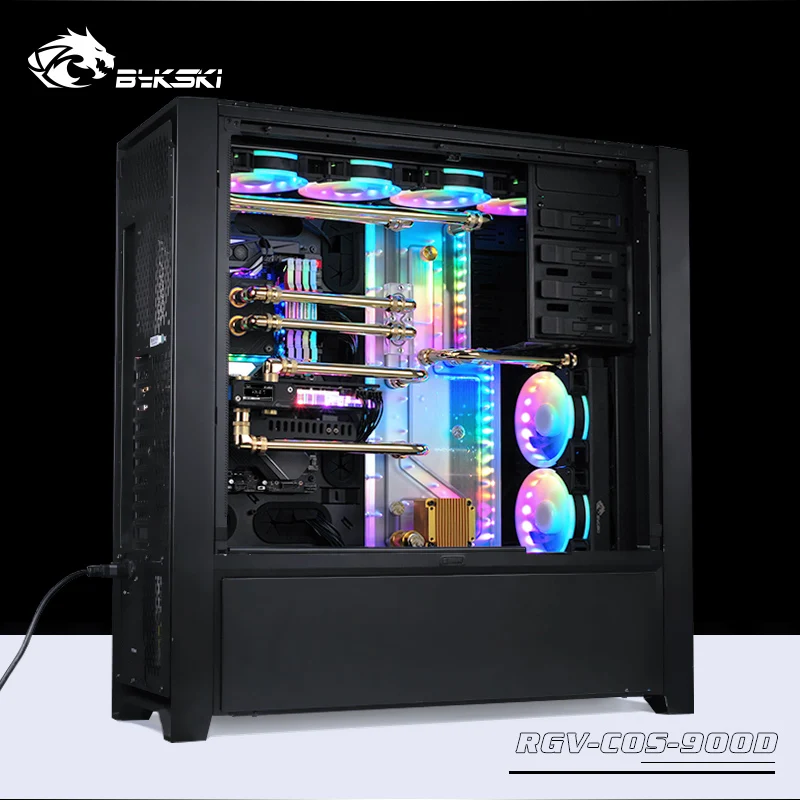 BYKSKI акриловая доска водный канал решение использовать для CORSAIR 570X чехол компьютера для процессора и GPU Блок/3PIN RGB/Combo DDC насос