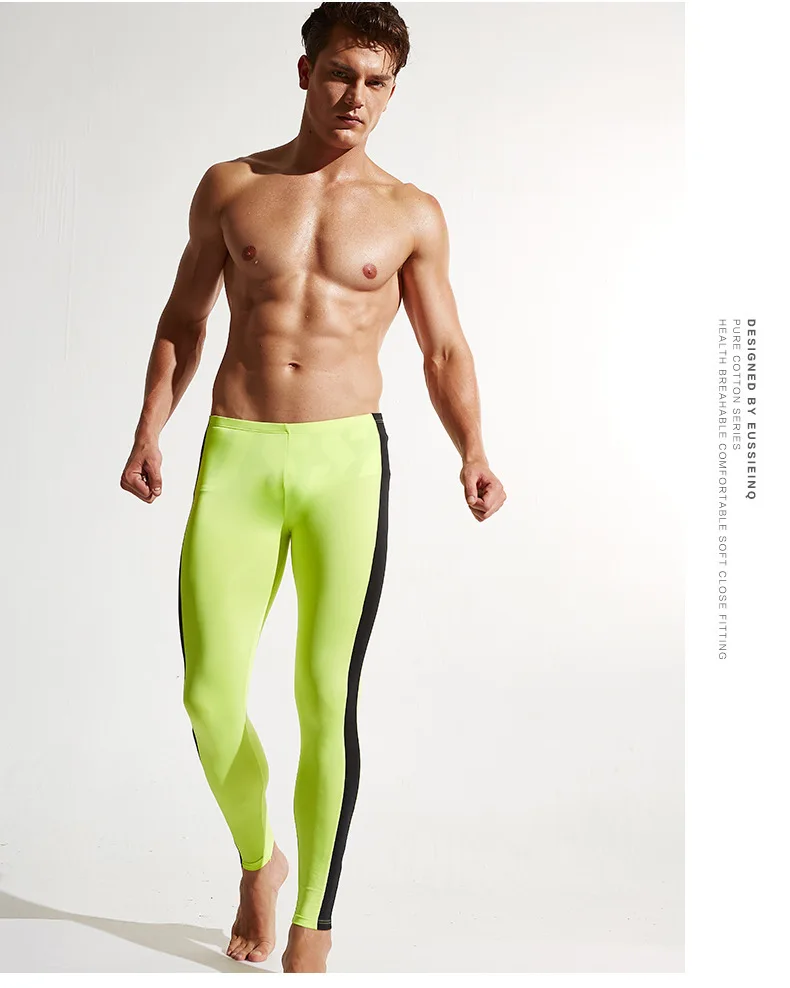 Men's Underwear Tights Fitness Breathable Slim High Elasticity Ultra-thin Fabrics Easy-Dry Pants best mens long underwear